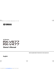 Yamaha rx 477 user manual