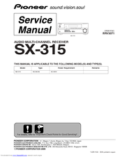 pioneer audio multi-channel receiver sx-315 manual Pioneer sx315 refurbished pioneer sx 315 receiver (certified.