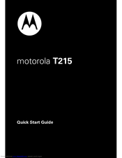 Motorola T215 инструкция img-1