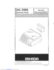 Ishida scale manual