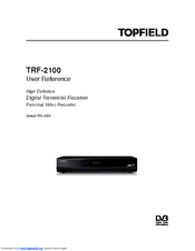 topfield trf 2100 reference manual user manualslib manuals