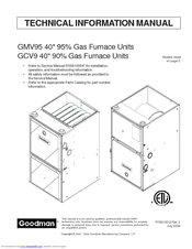 Wiring Diagram For Goodman Gas Furnace