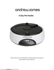 Andrew James 6 Day Pet Feeder Manuals