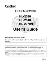 BROTHER HL-2070N MANUAL PDF