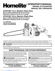 Homelite UT43120 - S Manuals