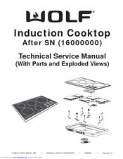 Wolf Induction Cooktop Technical Service Manual Pdf Download