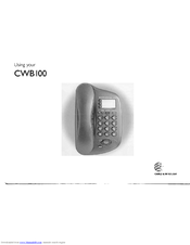 Kabel und Wireless cwt2100 Handbuch