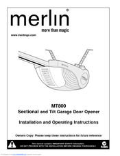 Merlin MT800 Manuals