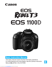 Canon EOS Rebel T3 Manuals