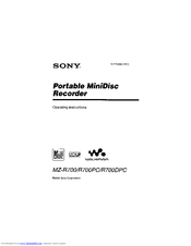 sony mz-r700pc manual Sony mz-r700 a service manual technical manual. By down for sale.