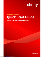 Comcast WIRELESS GATEWAY Manuals