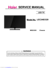 Haier 32D3000 Manuals