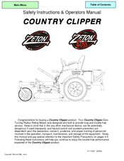 Country clipper sr1200 manual instructions