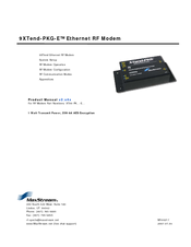 Manuals And User Guides For Maxstream Xtend Pkg E We Have Xtend Pkg E Manual Available For Free Pdf Download Product Manual Manuals And User Guides For Maxstream Xtend Pkg E We Have Xtend Pkg E Manual Available For Free Pdf Download Product Manual