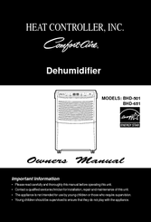 Heat Controller Bhd 651 Manuals