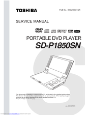 toshiba sd p1850 manual Toshiba sd-5000 manual.