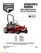 Ferris IS2100Z Series Manuals