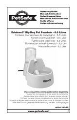 Petsafe Drinkwell Big-Dog Pet Fountain Manuals