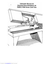 Instructions and Parts Manual Ramco RS90 Cut Off Saw