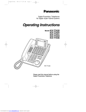 Panasonic Kx-T 7433 Инструкция