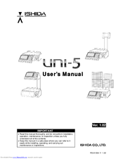 Ishida Uni-5 Manuals