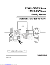 Ademco VISTA-20P Series Manuals