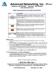 Aastra 9120 User Manual