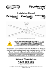 Hunter Pacific Typhoon Mach 2 Timber Installation Manual Pdf Download