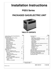 International Comfort Products Pgd330060 Manuals