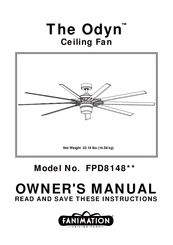 Fanimation The Odyn Fpd8148 Owner S Manual Pdf Download