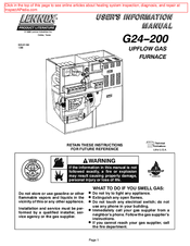Lennox G24-200 Manuals