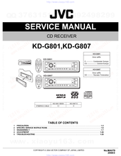 JVC KD-G801 SERVICE MANUAL Pdf Download | ManualsLib