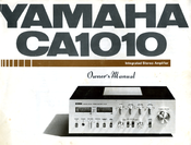 Yamaha CA1010 Manuals