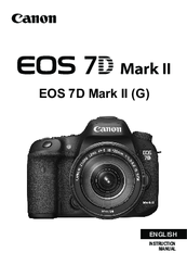 Canon Eos 7d Mark Ii G Instruction Manual Pdf Download