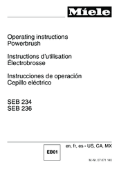 Miele Seb 236 Manuals Miele Seb 236 Operating Instructions Manual