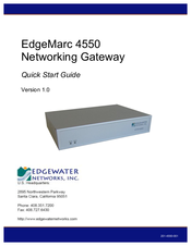 Edgewater Networks EdgeMarc 4550 Manuals