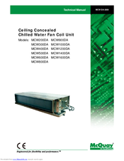 Ceiling Concealed Chilled Water Fan Coil Unit Manualzz