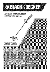 black and decker trimmer instruction manual Black & decker lst300 manuals.