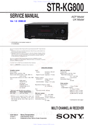 Sony Str-kg800  -  2