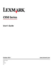 lexmark c950 manual Lexmark c950 series manuals.