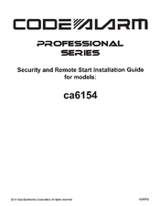 Code Alarm ca6154 Professional Series Manuals