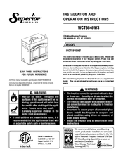 Superior Fireplaces Wct6940ws Manuals