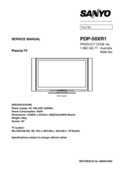 Sanyo pdp-42xs1 отзывы Sanyo pdp-42xs1 отзывы