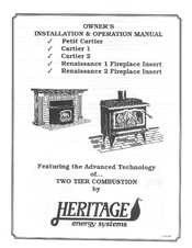 Heritage Renaissance 1 Fireplace Insert Manuals