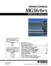Yamaha MG16/6FX Manuals