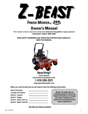 Z Beast 54zb Owner S Manual Pdf Z Beast 54zb Owner S Manual Pdf