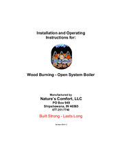 Nature S Comfort Aaa Outdoor Boiler Manuals