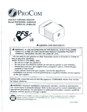 Procom Ghbvl80 Manuals