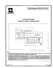 Napco Gemini GEM-P9600 Manuals