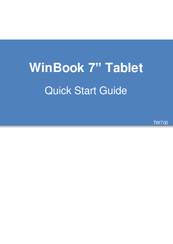 Winbook TW700 Manuals